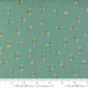 Tessuto americano Moda Songbook motivetto trama fondo verde