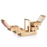 Scatola da cucito in legno con tessuto