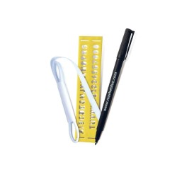 Set marca biancheria termoadesivo con pennarello